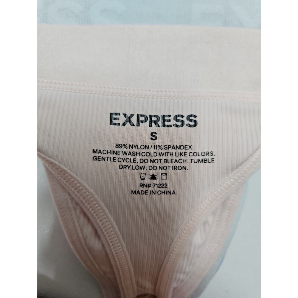 Express Woman's Soft Rib Thong Small Multicolor 5 Pack - Picture 9 of 9